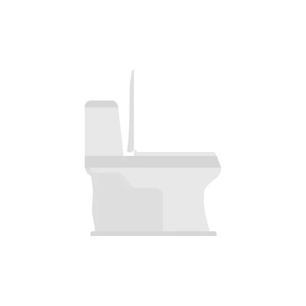 Modern Toilet Bathroom Design White Ceramics Toilet Bowl Vector Illustration — Stock Vector