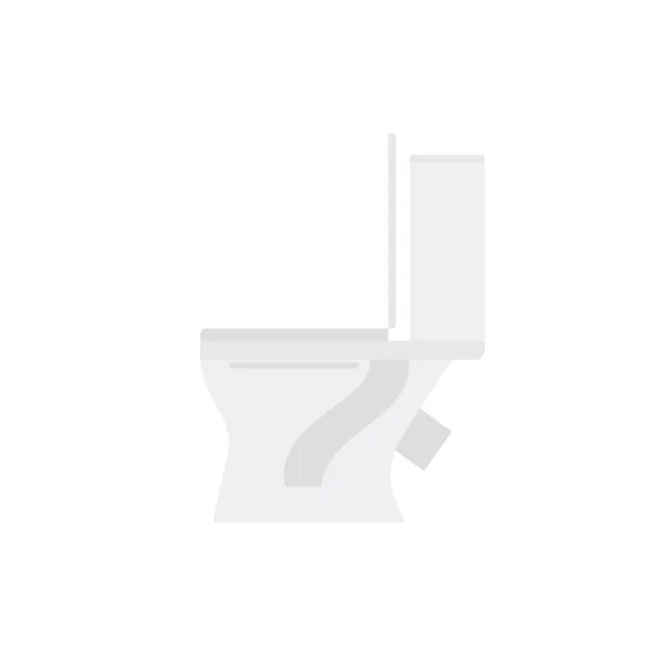 Design Moderno Banheiro Banheiro Cerâmica Branca Vaso Sanitário Vetor Ilustração —  Vetores de Stock
