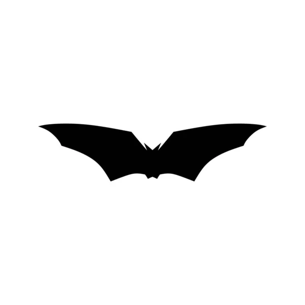 Bat Logotipo Design Conceito Vetor Ilustração Sílhueta Morcego Modelo Imprimível — Vetor de Stock
