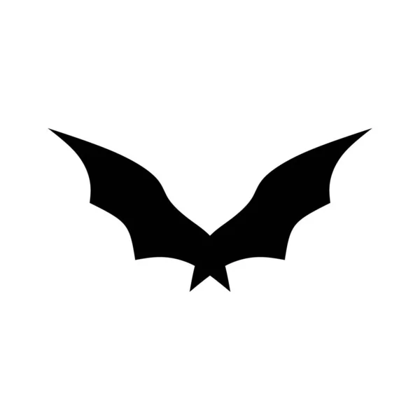 Bat Logo Design Koncept Vektor Illustration Batsiluett Mall För Utskrift — Stock vektor