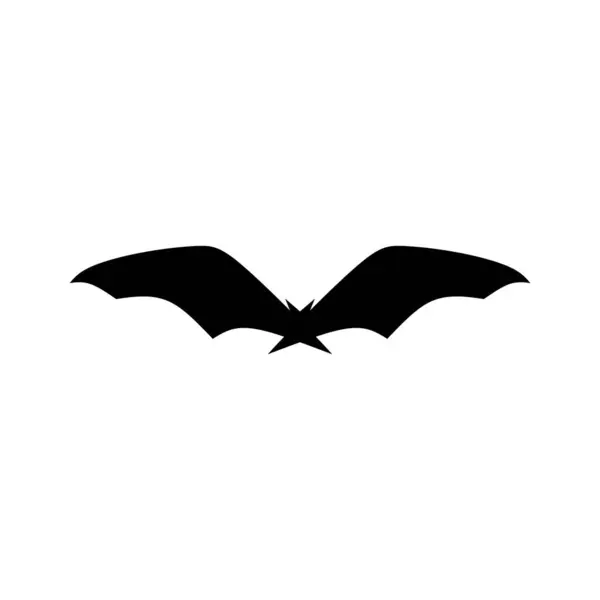 Σχεδιασμός Λογότυπου Νυχτερίδας Εικονογράφηση Διανύσματος Νυχτερινή Σιλουέτα Εκτυπώσιμο Πρότυπο Εικόνα — Διανυσματικό Αρχείο