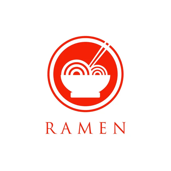 stock vector noodle or ramen logo vector illustration. asian noodles concept logos.