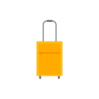 Seyahat valizi için bavul beyaz arka planda seyahat vektör çizimi