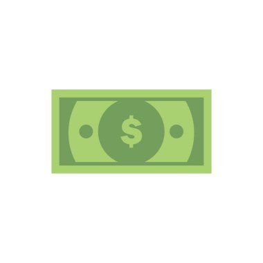 Banknot düz tasarım vektör çizimi. Düz Tasarım Kağıt Para. para nakit ve finans yığın vektör illüstrasyonu