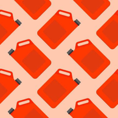 Kusursuz benzin bidonu deseni. Petrol basit modern model. Motor yağı tenekesi. Yağ değiştirme ve onarım servisi. Motor yağı vektör işareti