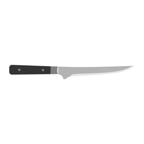 Image Boning Knife Kitchen Knife Flat Design Vector Illustration Chef Vector Graphics