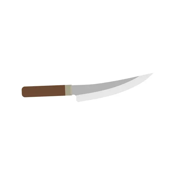 Image Boning Knife Kitchen Knife Flat Design Vector Illustration Chef Stock Illustration