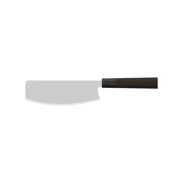 Sushikiri Nebo Sushi Nůž Japonský Kuchyňský Nůž Plochý Design Vektorové Royalty Free Stock Vektory