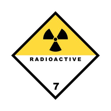 Nükleer Tehlike İyonlaştırıcı Radyasyon Tehlike X, Trefolil Uyarı Sembolü Siyah ve Sarı Simge. Radyasyon uyarı işareti, siyah ve sarı tehlike sembolü.