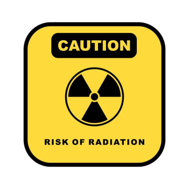 Nükleer Tehlike İyonlaştırıcı Radyasyon Tehlike X, Trefolil Uyarı Sembolü Siyah ve Sarı Simge. Radyasyon uyarı işareti, siyah ve sarı tehlike sembolü.