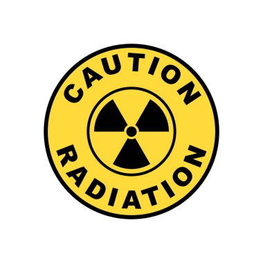 Nükleer Tehlike İyonlaştırıcı Radyasyon Tehlike X, Trefolil Uyarı Sembolü Siyah ve Sarı Simge. Radyasyon uyarı işareti, siyah ve sarı tehlike sembolü.