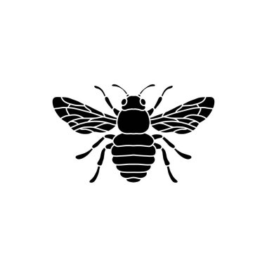 bal arısı bal ürünleri, ambalaj, tasarım için siyah ve beyaz vektör çizimi.