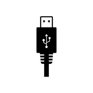 usb buji simgesi. usb bağlantı sembolü. veri transfer bilgisayarı usb sürücü sembolü. taşınabilir pendrive aygıt simgesi uygulamalar ve web siteleri için uygundur