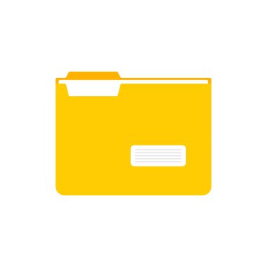 Dizin simgesi düz tasarım vektör çizimi beyaz arkaplanda izole edildi. Belgeler arşivi. Bağlayıcı işaretleri düz stil. Kağıdı aç ve kapat