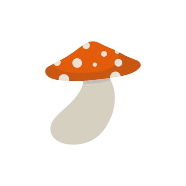 Mantar çiftliği logosu, mantar ikonu klasik tasarım çizimi. Mutfak ürünleri için doğal gıdalar.