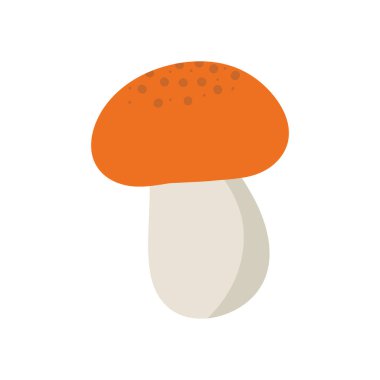 Mantar çiftliği logosu, mantar ikonu klasik tasarım çizimi. Mutfak ürünleri için doğal gıdalar.