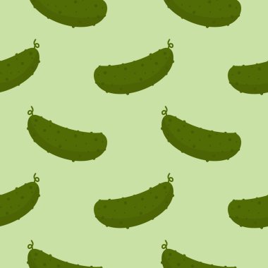 Salatalık düz stil dikişsiz desen arka planı. salatalık sebze arka planı.