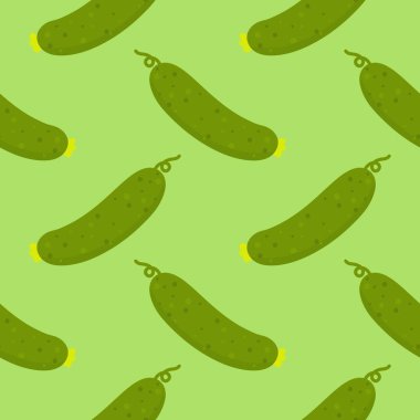 Salatalık düz stil dikişsiz desen arka planı. salatalık sebze arka planı.