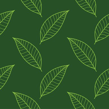 Geriye kusursuz bir desen vektör çizimi bırakıyor. Organik doğa bitki vektör deseni.