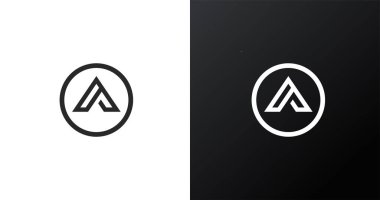 Daire biçiminde bir logo tasarımı şablonu