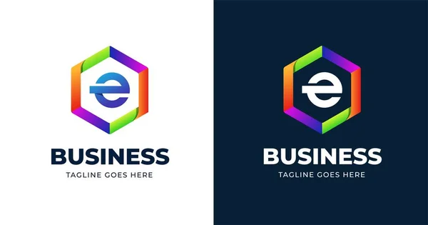 Lettera Concetto Design Logo Colorato Simbolo Iniziale Della Corporate Business — Vettoriale Stock