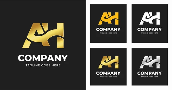Letter Logo Template Design Luxury Variation Concept Modern — Stock Vector
