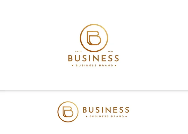 Minimalistische Buchstabe Luxus Logo Design Vorlage — Stockvektor