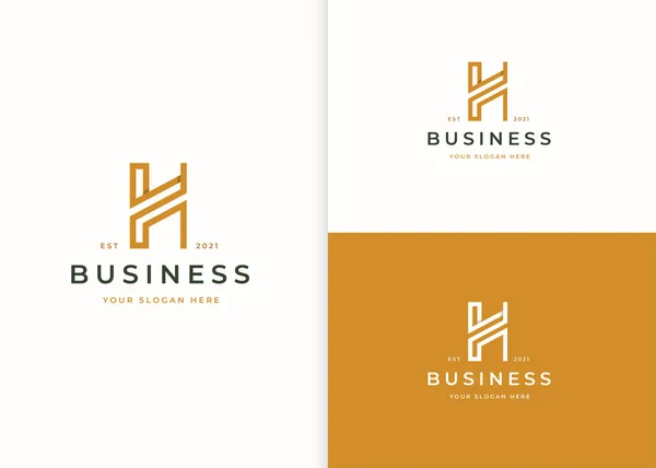 Design Minimalista Logotipo Letra — Vetor de Stock