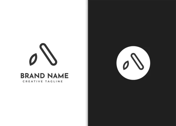 Letter Logo Design Template Line Concept — Stock Vector