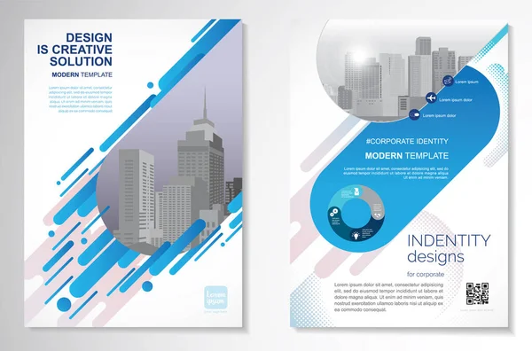 Template Vector Ontwerp Voor Brochure Jaarverslag Tijdschrift Affiche Corporate Presentatie — Stockvector
