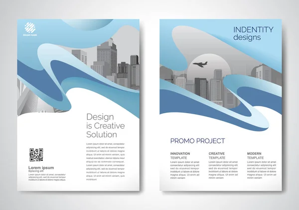 Template Vector Design Brochure Annualreport Magazine Poster Corporate Presentation Portfolio — 스톡 벡터