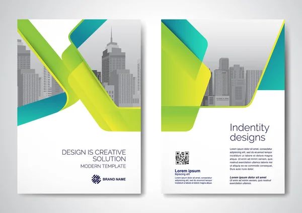 Modelo Design Vetorial Para Brochura Relatório Anual Revista Cartaz Apresentação —  Vetores de Stock