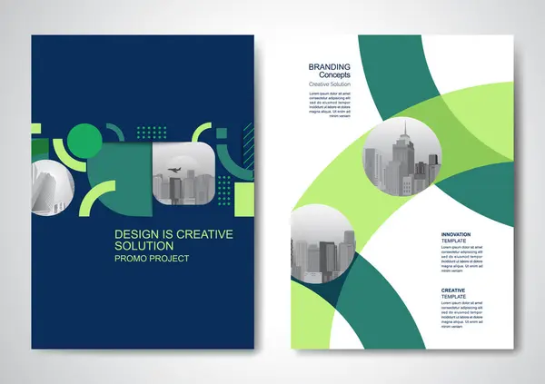 Template Vector Ontwerp Voor Brochure Jaarverslag Tijdschrift Affiche Corporate Presentatie Rechtenvrije Stockvectors