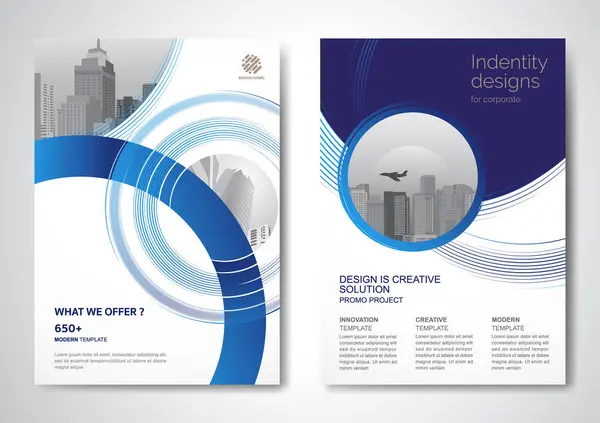 Template Vector Ontwerp Voor Brochure Jaarverslag Tijdschrift Affiche Corporate Presentatie Rechtenvrije Stockillustraties