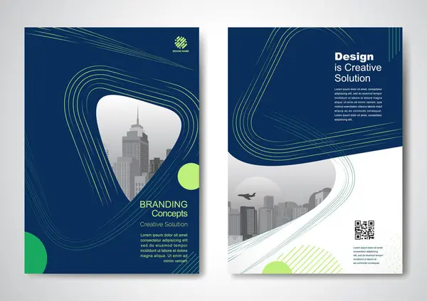 Template Vector Ontwerp Voor Brochure Jaarverslag Tijdschrift Affiche Corporate Presentatie Rechtenvrije Stockvectors