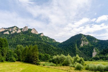 Sromowce Nizne 'den Trzy Korony dağına bak (Polonya)