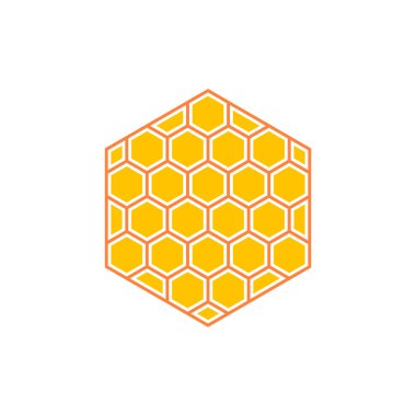 pattern hexagonal vector illustration isolated on white background.