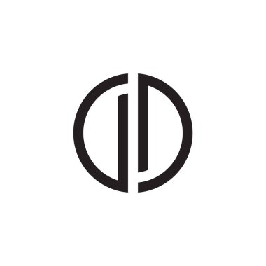 letter DD logo design vector illustration on white background.