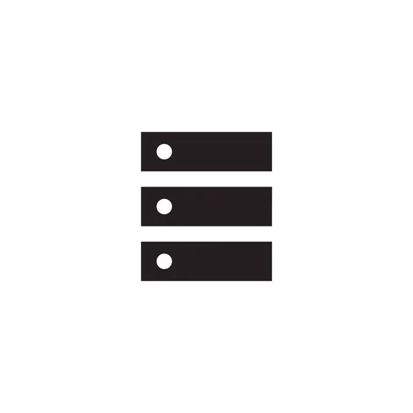 Icona Del Server Logo Disegno Vettoriale Illustrazione — Vettoriale Stock
