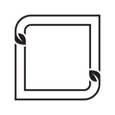 beyaz arkaplanda çizgi kare kare tasarım vektör çizimi.