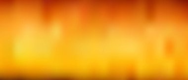 Sıcak, turuncu ve sarı renklerin uyumlu bir karışımını içeren bulanık bir arkaplan gradyan vektör çizimi. soyut şekiller görsel olarak çekici ve dinamik bileşimler