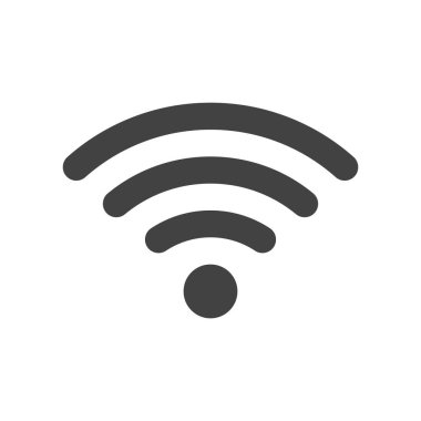 wifi sinyal simgesi düz vektör çizimi