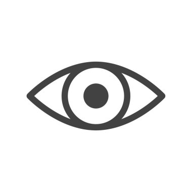 Beyaz arkaplanda izole edilmiş basit satır simgesi görünümü