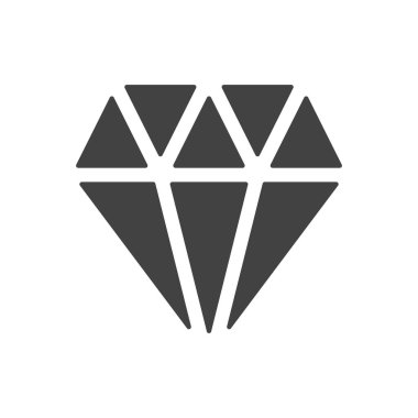 Elmas simgesi tasarımı vektör illüstrasyonu