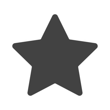 Favori sarı altın ikon düz vektör çizimi