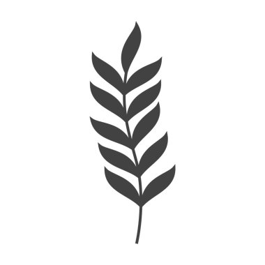 Yaprak pringtime simgesi tasarım vektörü illüstrasyonu