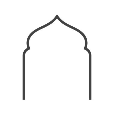 çizgi simgesi pencere düz vektör çizimi