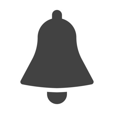 Jingle bell simgesi tasarımı düz vektör