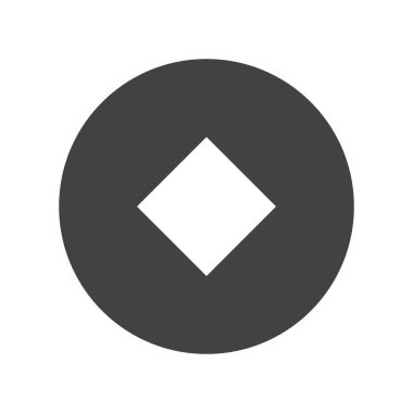 Beyaz arka planda izole edilmiş Çin Yeni Yılı simgesi