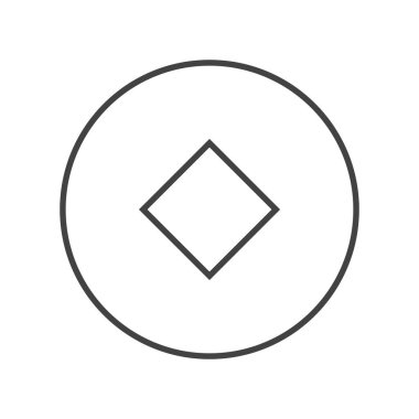 Çin Yeni Yılı sembolü beyaz arkaplanda izole edilmiş.